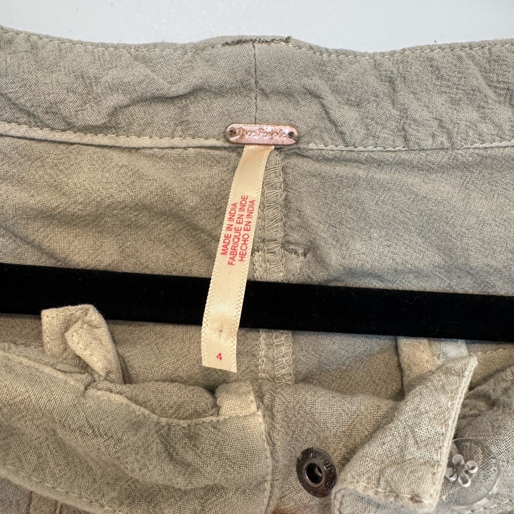 Free people washed sand taupe Cargo Pants - Picture 3 of 4